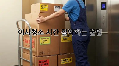 이사청소, 시간 절약하는 꿀팁!