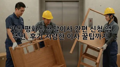 안동 평화동 용달이사 간편 신청 앱 추천 & 후기! 저렴한 이사 꿀팁까지! 💯